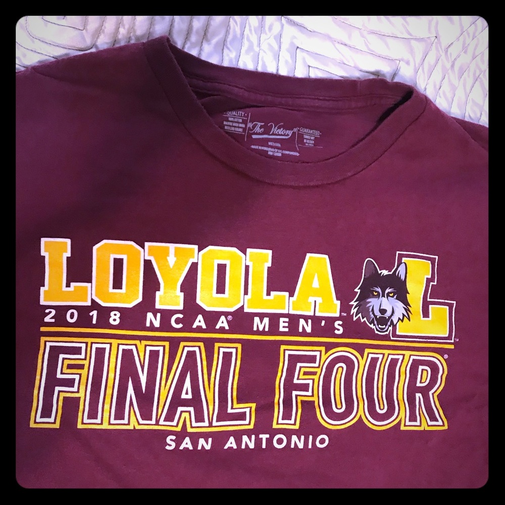 Loyola 2018 Men’s final four San Antonio tee shirt 100% cotton by The Victory